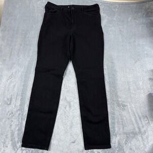 Old Navy High-Rise Wow Straight Womens Size 12 W32 Black Denim Jeans